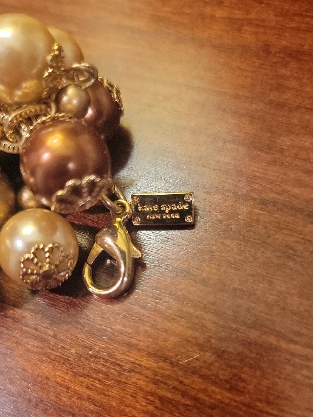 kate spade Gold Multi-Bead Cluster Bracelet - Picture 5 of 6